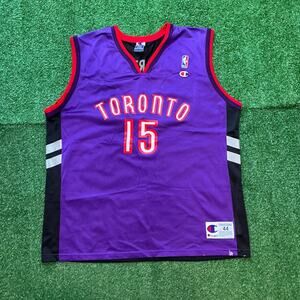 Vintage 90s Champion NBA Toronto Raptors Vince Carter Jersey Size L
